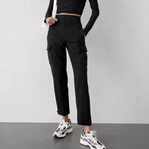 Athleta Black High-Rise Cargo Pants